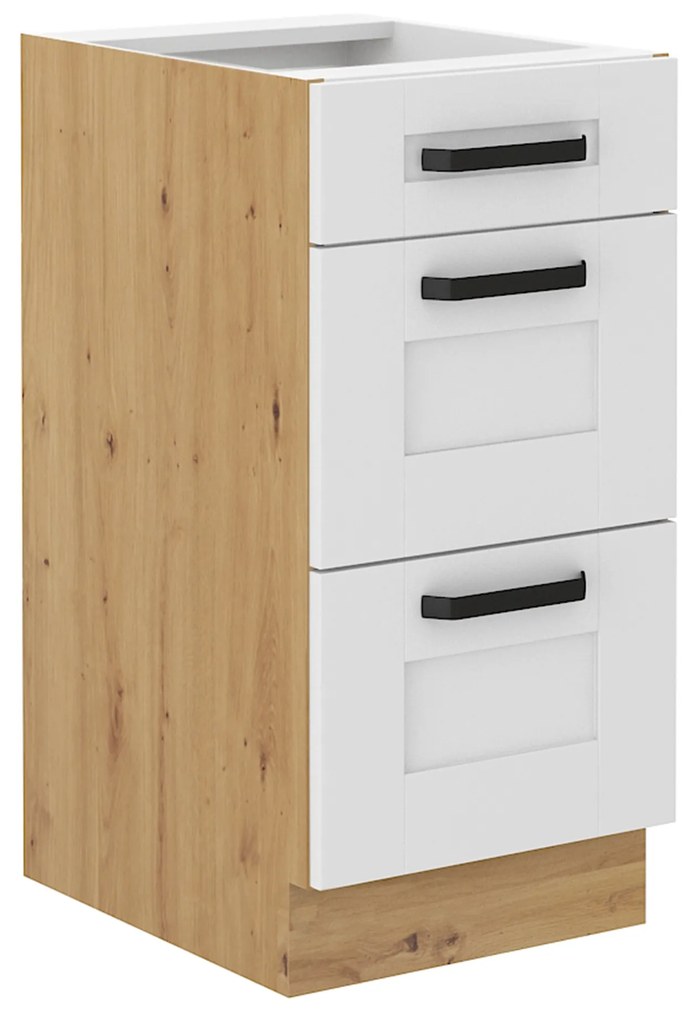 Alsószekrény Lesana 2 (fehér + artisan tölgy) 40 D 3S BB . 1063991