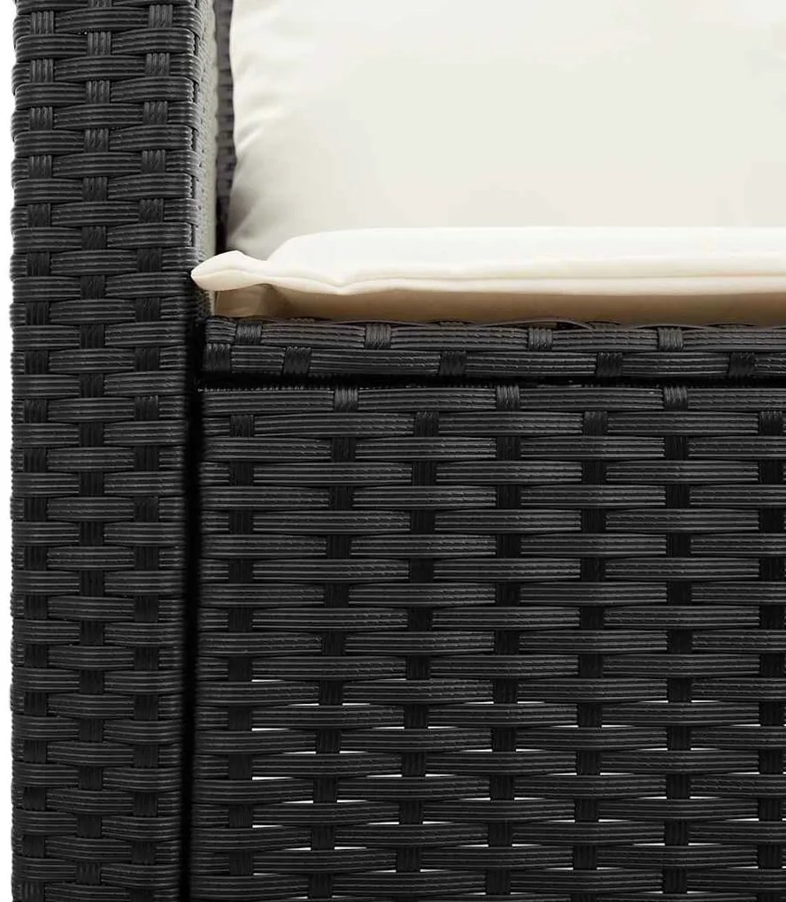 5 részes polyrattan kerti kanapé garnitúra párnákkal stackable