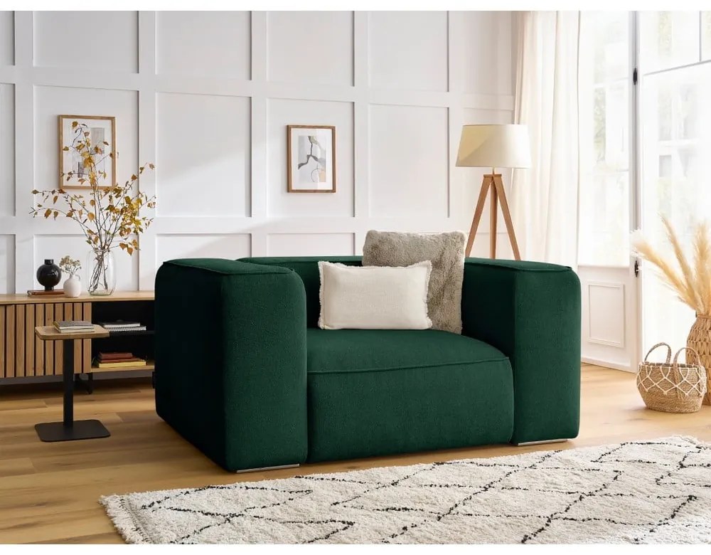 Sötétzöld fotel Zephyr – Bobochic Paris