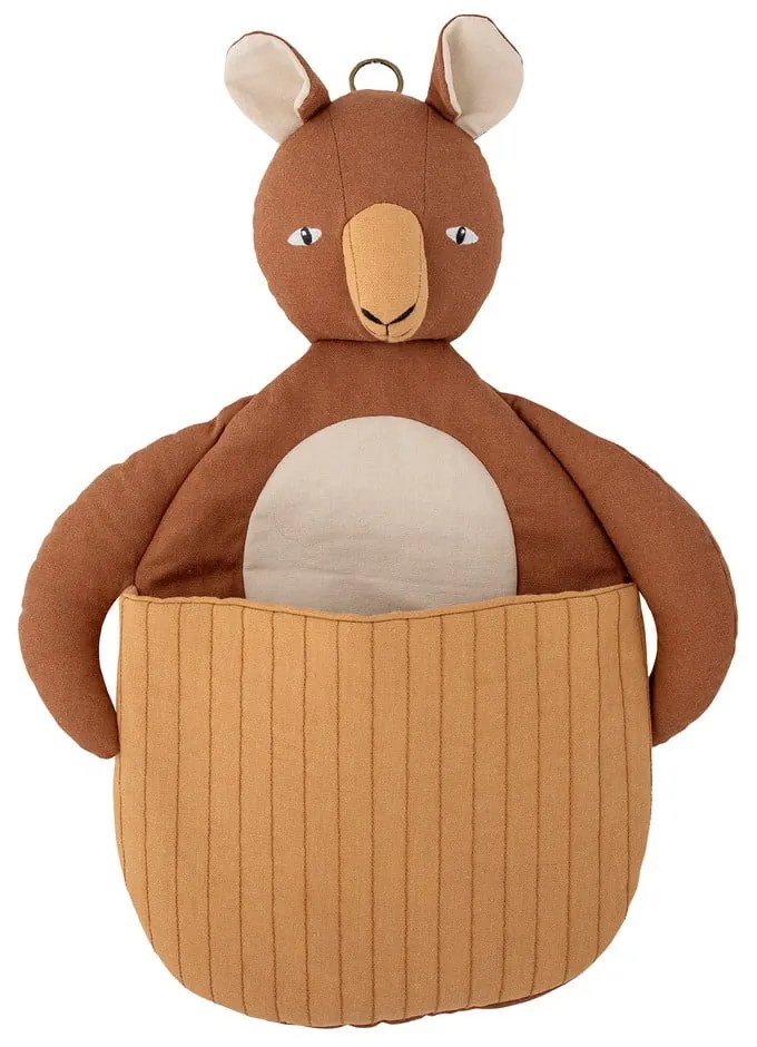 Barna textil játéktároló kosár 46x7,5x33 cm Toto – Bloomingville Mini