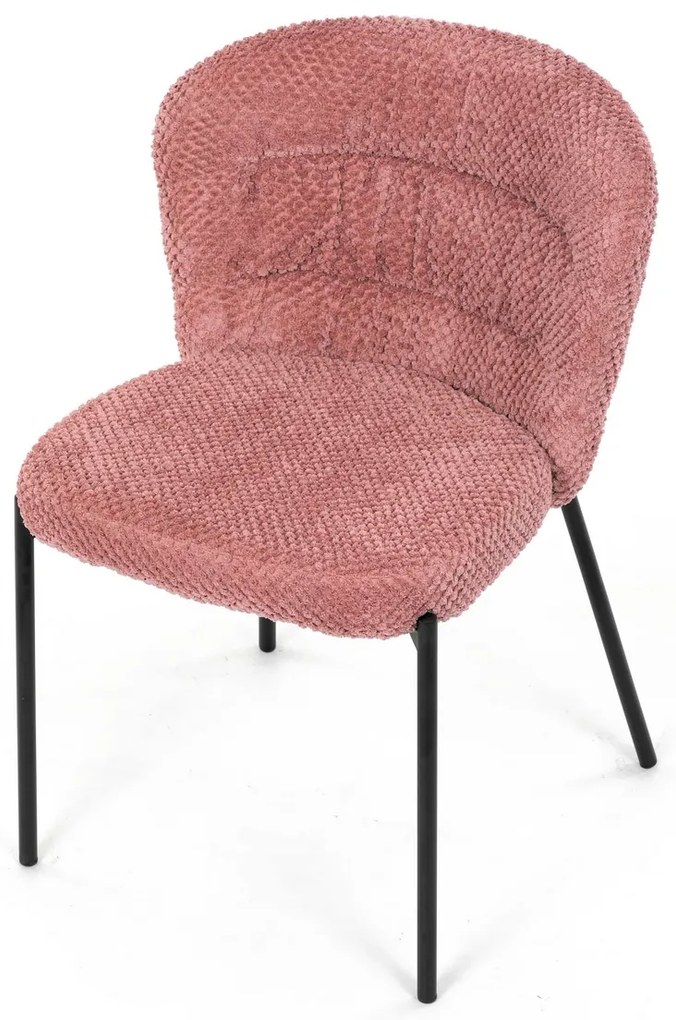 Étkezőszék garnitúra Bouclé CT-W1077 PINK2, 4 db