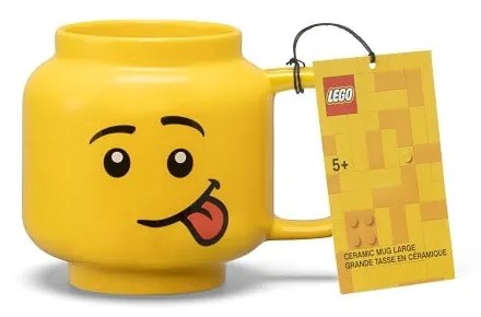 Sárga kerámia gyerek bögre 530 ml Head – LEGO®