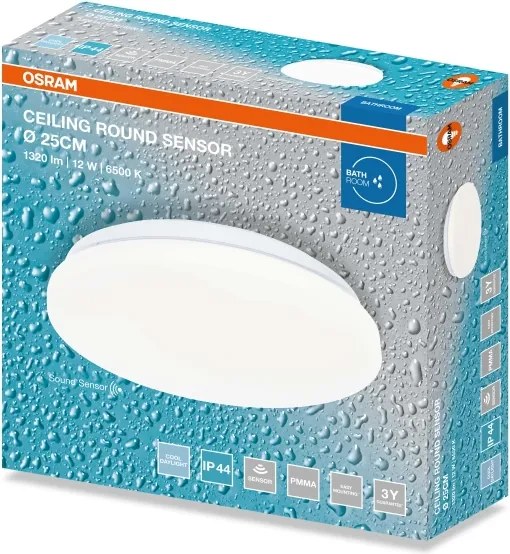 Osram - LED fürdőszobai mennyezeti lámpatest CEILING ROUND LED/12W/230V átmérő 26 cm IP44 fehér