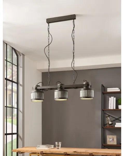 Eglo 43447 - TURROCK láncos csillár 3xE27/28W/230V