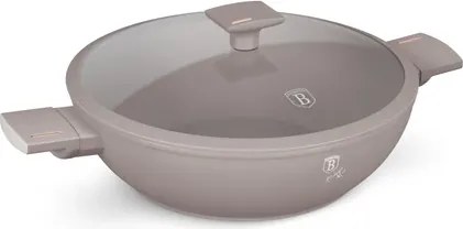 BerlingerHaus Wok fedővel (30 cm) Taupe Collection BH/8095