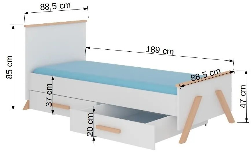 Gyerekágy 180x80 cm. Akció -16%. 1052184