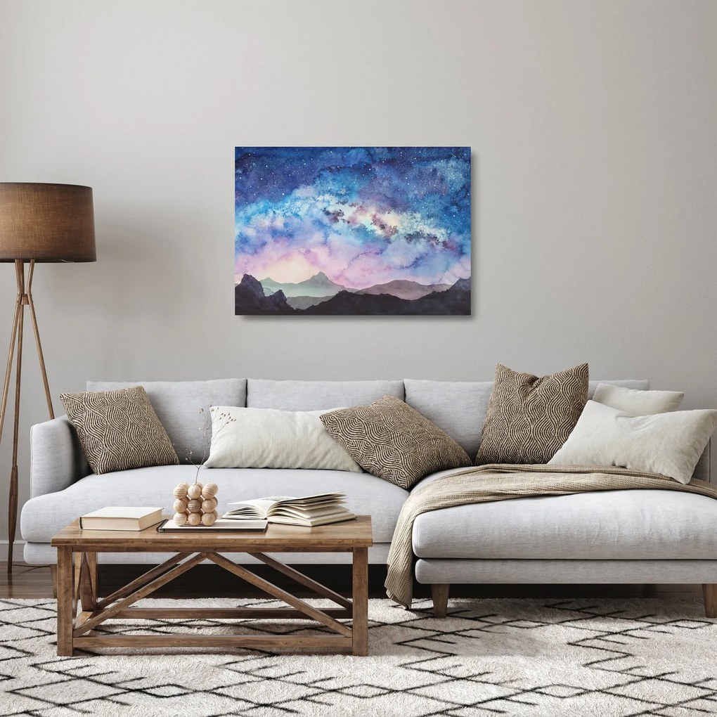 Kép - Milky Way, akvarell (üvegen) (70x50 cm)