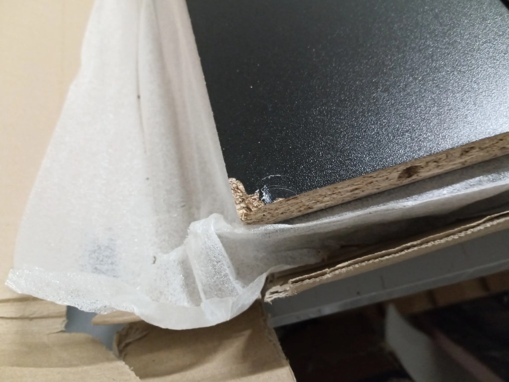 AKCIÓ Íróasztal NEVY 120x60 cm, fekete II. osztály