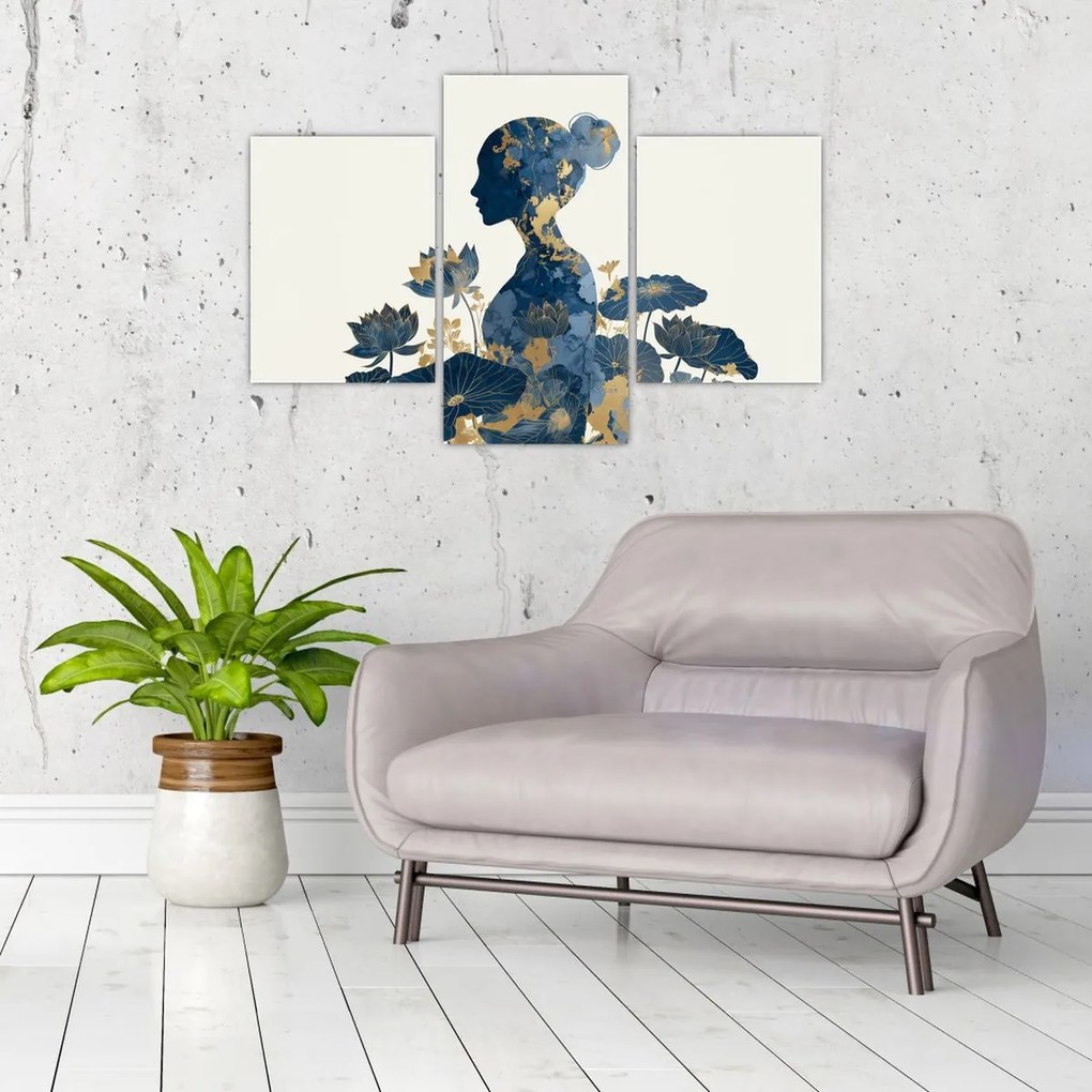 Kép - Márvány női profil (90x60 cm)