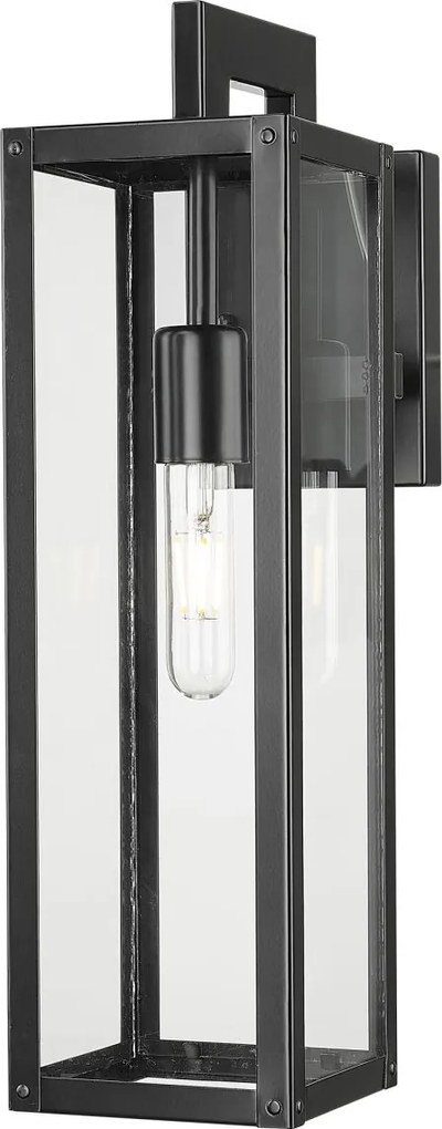 Cosmolight modern fali lámpa kyoto fekete cosw01678bk