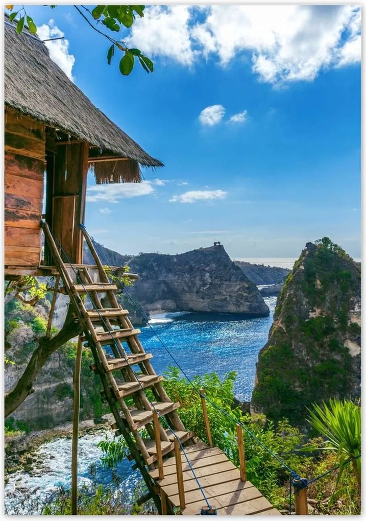 Poszterek 70x100 Faház Tenger