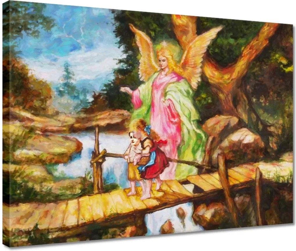 Vászonkép 40x30 Őrangyal Ajándék