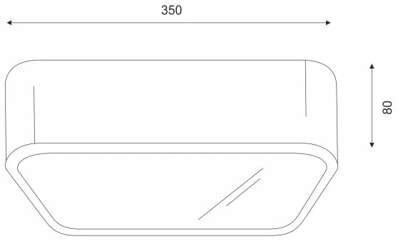 Mennyezeti lámpa OAK SQUARE 2xE27/15W/230V 35x35 cm tölgy