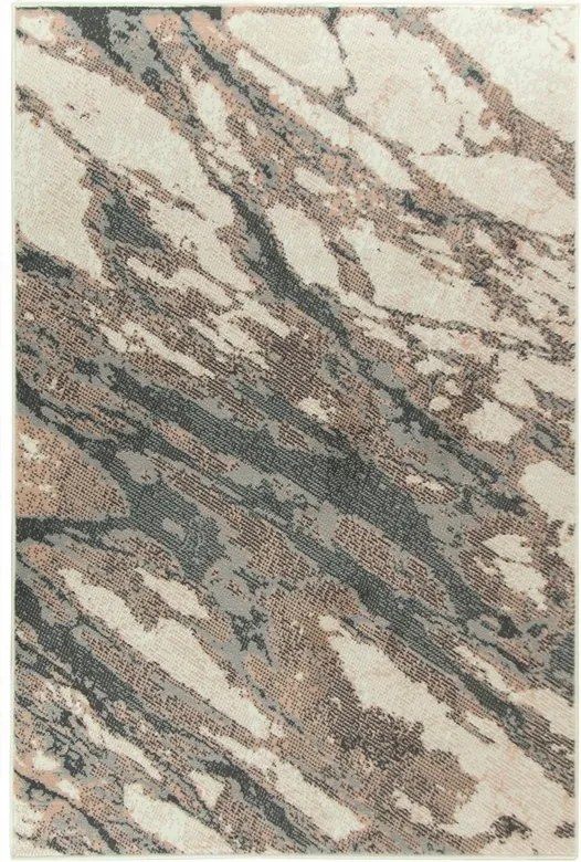 160x225 cm Pasztell Nappali Szőnyeg Rózsaszín-szürke