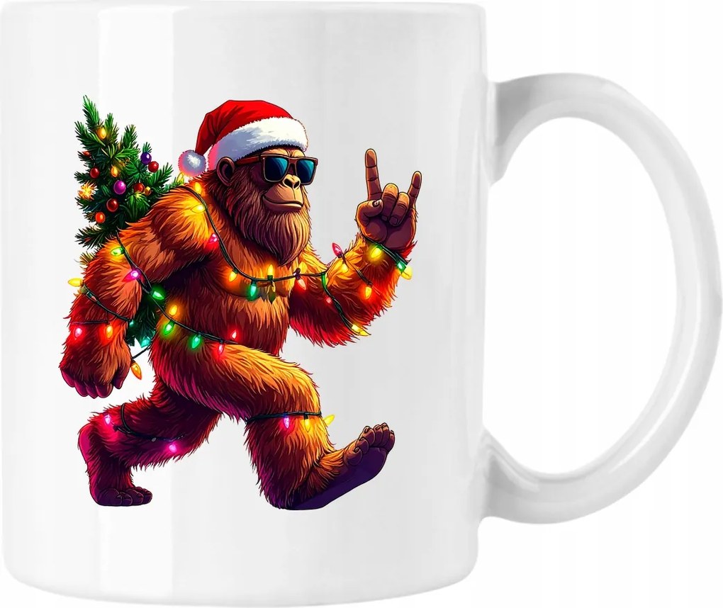 Yeti Karácsonyi Rock Bögre Fehér 330ml