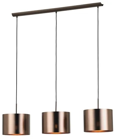 Eglo 39357 - Csillár zsinóron SAGANTO 1 3xE27/60W/230V réz