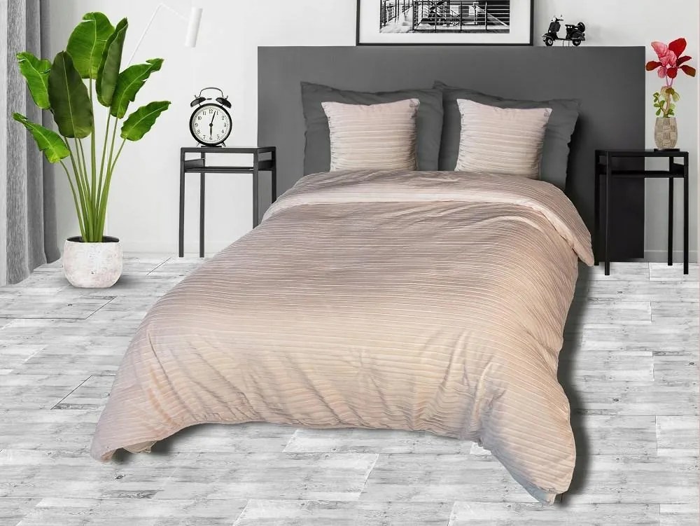 Ágytakaró 170x210 velúr dombornyomott bézs Venus