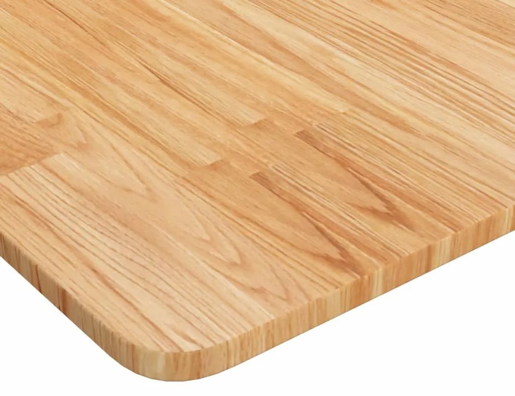 világosbarna kezelt tömör fa fürdőszobai pult 100 x 60 x 1,5 cm