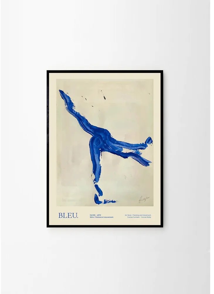 Poszter 50x70 cm Bleu – Lucrecia Rey Caro – The Poster Club