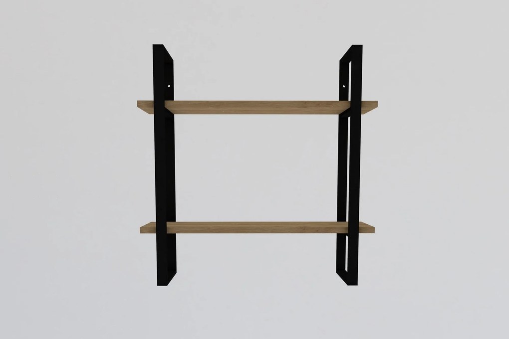 Fali polc Buba - Sapphire Oak, Black