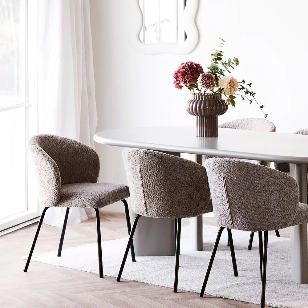 Barna üveg váza (magasság 27 cm) Celia – House Nordic