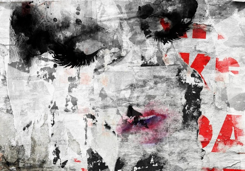 Fotótapéta Flizelin modern Női Arc ragasztó ajándék 312 x 219