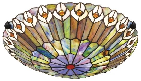 Quoizel QZ-WATKINS-F-VB - WATKINS mennyezeti lámpatest 2x E27/60W/230V, átm. 42 cm