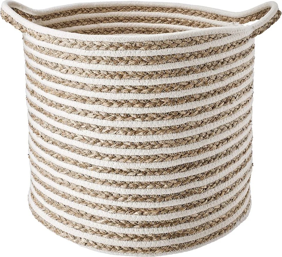 COTTON BRAID kosár csíkos, Ø 35cm