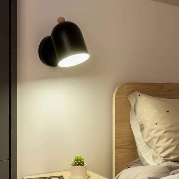 BRILAGI - GALLION irányítható fali spotlámpa 1xE27/15W/230V fekete