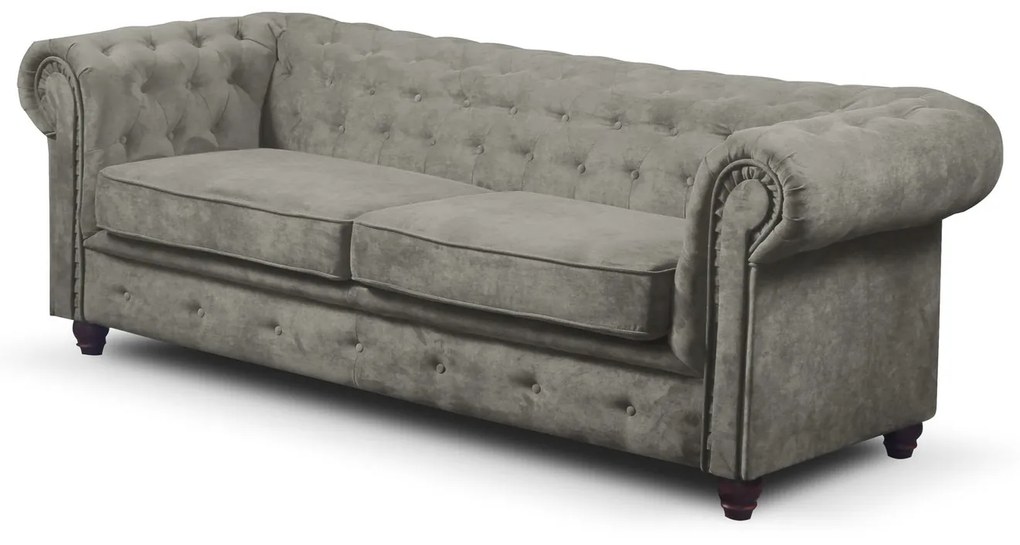 Infinity Chesterfield II kinyitható kanapé Fekete