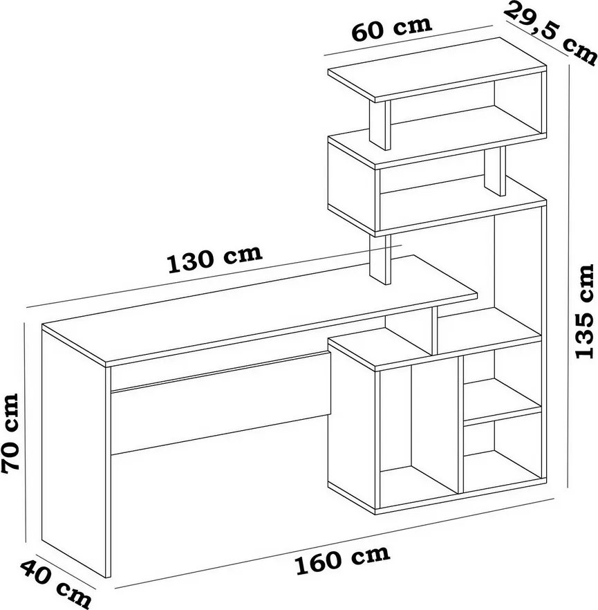 Next White íróasztal