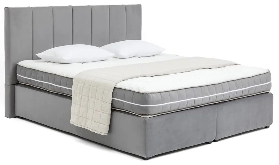 Szürke boxspring ágy 180x200 cm Olia Bold Line – Bonami Selection