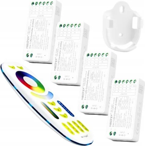 Rgb Led szalag zónavezérlés Rgbw Rgb+cct MiBoxer 4 vezérlő távirányító