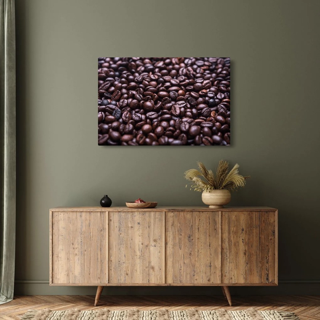 Kávé szemek képe (90x60 cm)
