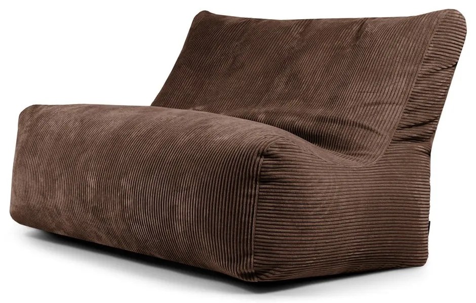 Sötétbarna kordbársony babzsákfotel Sofa Seat Lounge – SLOWDOWN