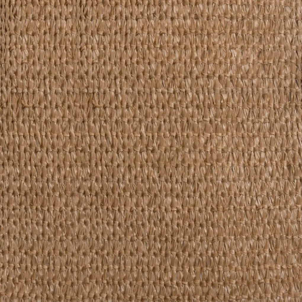 tópszínű HDPE napvitorla 160 g/m² 3/4 x 2