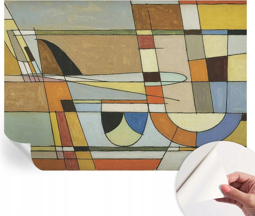 Öntapadós fotótapéta Egyszerű összeszerelés Geometrikus harmónia 208x146 cm