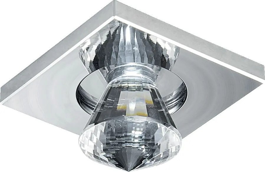 PREZENT 71016 ELEGANT Kristály Spot Lámpa Króm, Átlátszó LED IP20