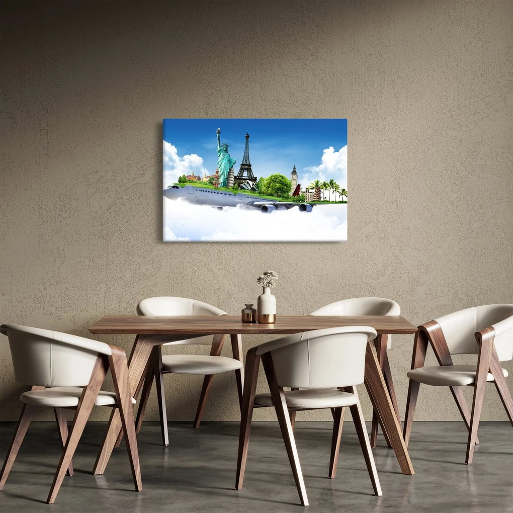 Kép - utazás a világ körül (90x60 cm)