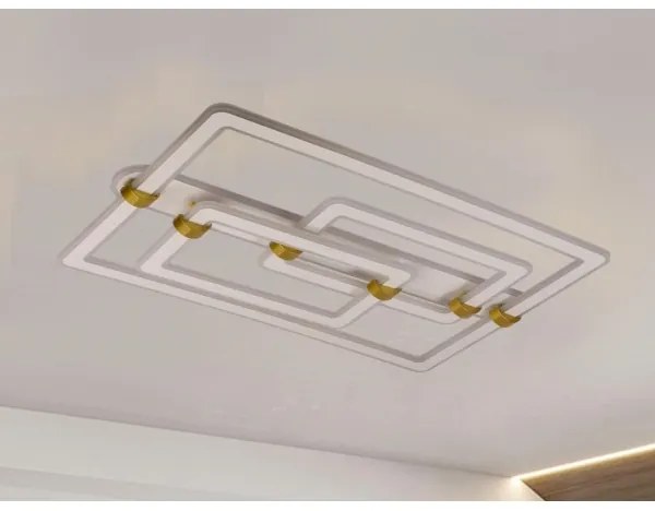 Fényerőszabályozható LED mennyezeti lámpa LED/280W/230V 3000-6500K + távirányító