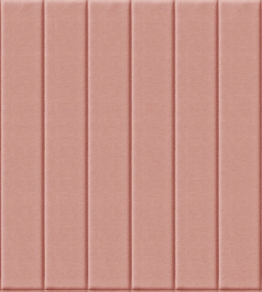 Hcs deco Öntapadós 3D dekoráció az ágy mögé, órózsaszín bársony