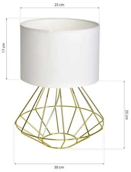 Asztali lámpa LUPO 1xE27/60W/230V