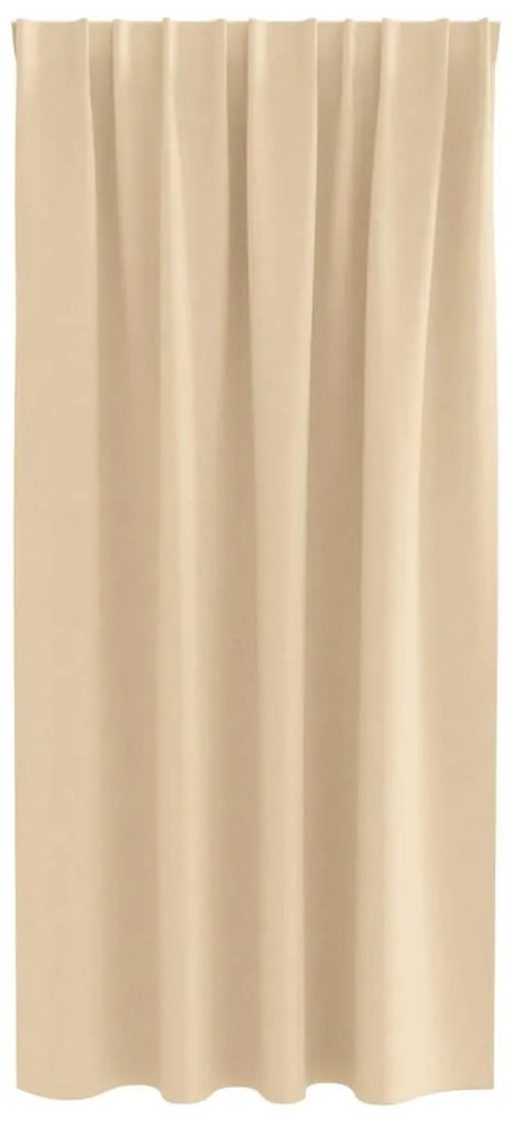 Függönyök függönyökkel 2 pcs Krém 175x140cm Poliészter