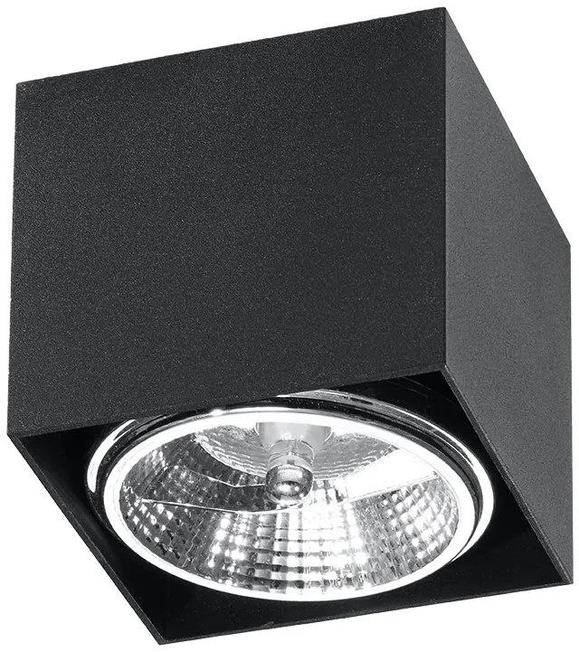 SOLLUX SL-0700 BLAKE Kocka Mennyezeti Lámpa Fekete GU10/ES111 IP20