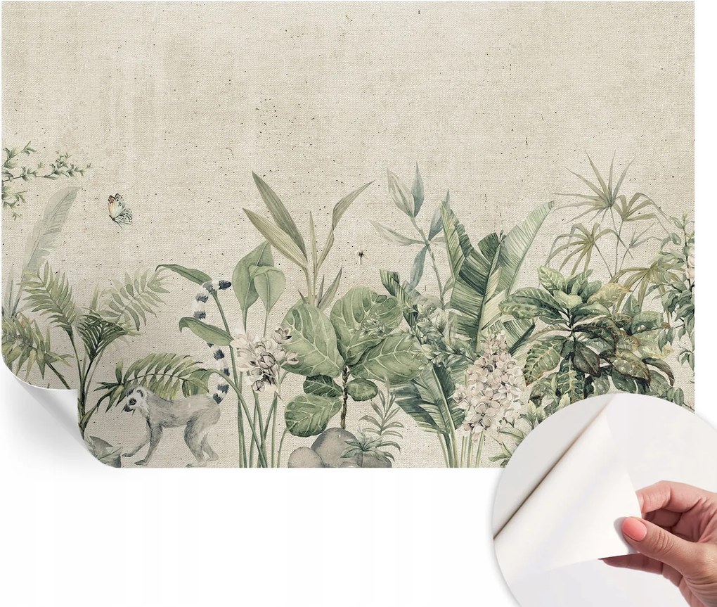 Öntapadós tapéta Fali furnér 3D hatás Trópusi dzsungel 104x70 cm