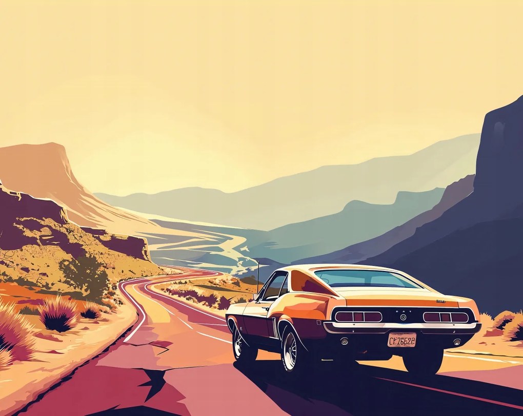 Poszter 76x60,5cm A lenyugvó nap útja