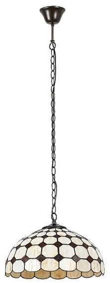 Brilagi - Tiffany vitrázs csillár láncon DORAN 2xE27/60W/230V