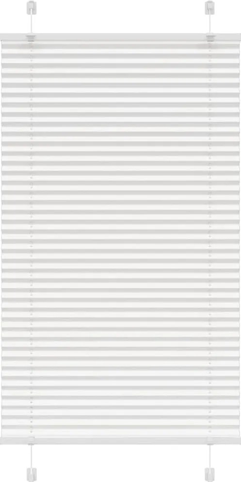 vidaXL pliszírozott redőny Fehér 80x150 cm szövetszélesség 79,4 cm