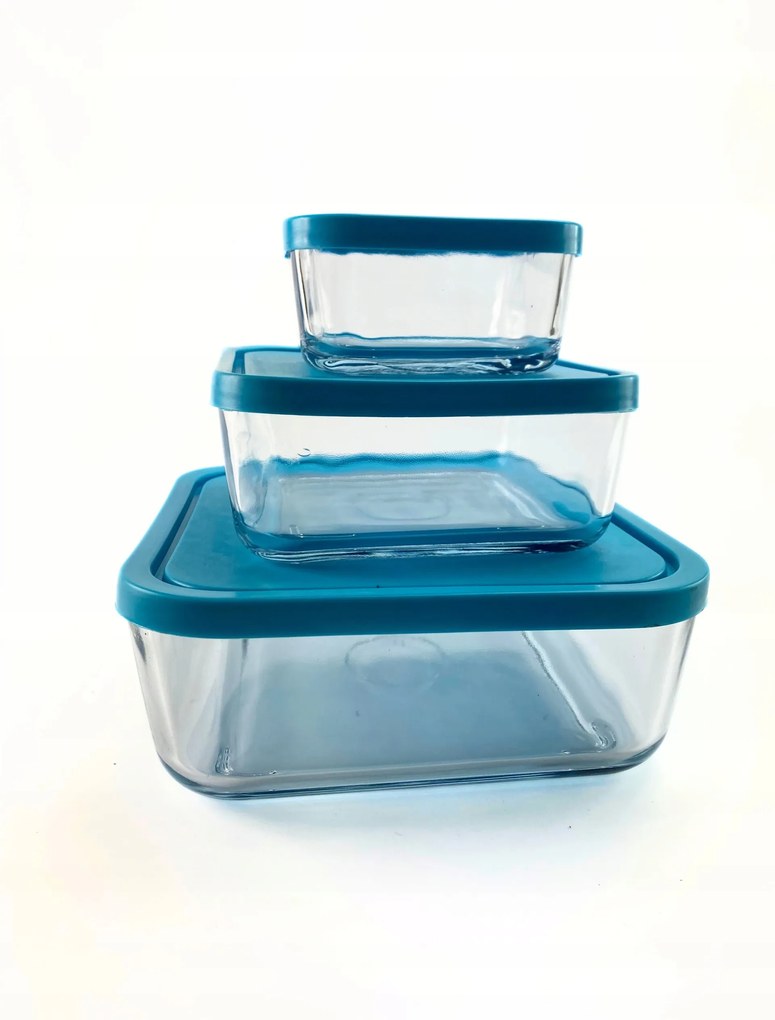 Üveg Tároló Dobozok 3 Db