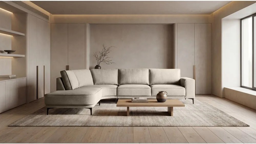 Bézs sarokkanapé (bal oldali) Copenhagen – Scandic